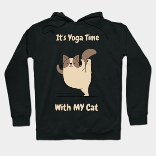 It's yoga time with my cat Hoodie